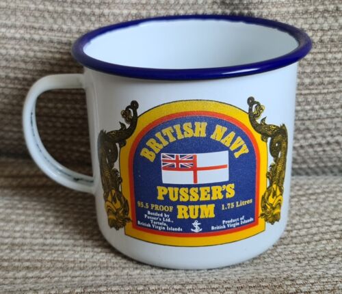 British Navy Pusser's Rum Pusser's Stonewall Tin Mug Cup