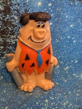 80's Vintage HANNA BARBERA FLINTSTONES FRED Plastic Statue Bank Nice Piece