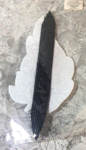 2 Headbands Hairbands Sequins Leaf Silver Black Sparkly AB NIP - Picture 4 of 4