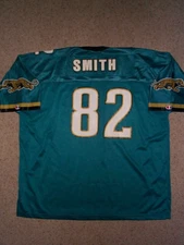 *IRREGULAR* Jax Jaguars JIMMY SMITH nfl VINTAGE Jersey MENS/MEN'S (3XL-XXXL)