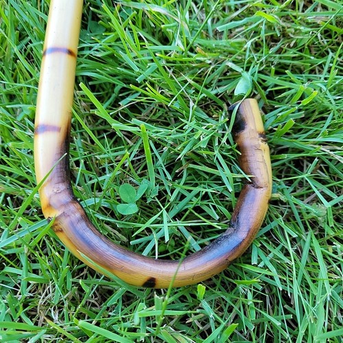 Vintage Possibly Antique Bamboo Circus Carnival Cane .Walking Stick 35.5 Inches - Picture 3 of 10