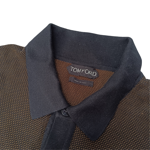 Tom Ford Mens Silk and Cashmere Polo Shirt - Size 48 - Imagen 3 de 19