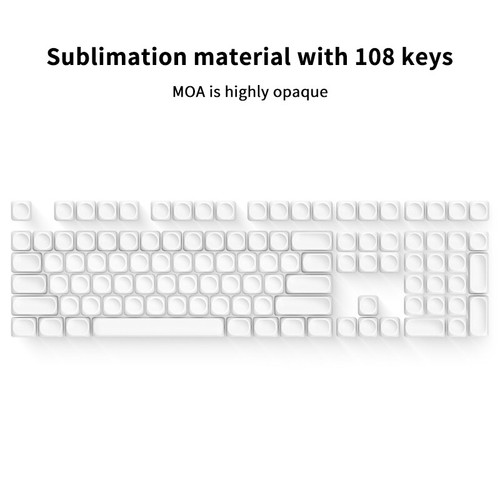 133 Key Mechanical Keyboard Keycaps Set PBT Keycaps Cherry MOA Profile Key Cap - Afbeelding 18 van 19