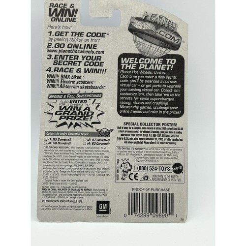 Corvette 1/4 coleccionista #67 Hot Wheels 2002 serie ’65 - Imagen 3 de 3