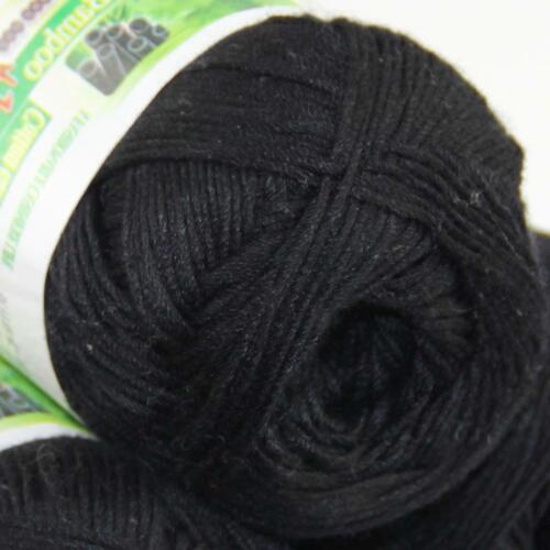 Summer 6Ball x 50g Bamboo Cotton Baby DIY Thread Knitting Crochet Finger Yarn 12 - Picture 3 of 3