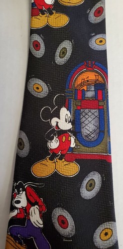 Mickey Unlimited Disney Tie Music Juke Box Records Goofy Mickey Mouse  - Bild 3 von 4