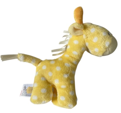 Baby Gund Jirafa Peluche Sonajero Amarillo Lunares Lolly & Friends 5" Pony 4040390 - Imagen 2 de 3