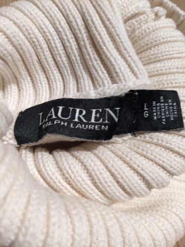 Ralph Lauren Huge Glitter Beaded Logo Lion Crest Intarsia Cotton Jumper MEDIUM - Picture 13 of 15