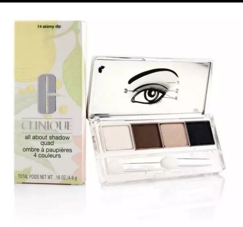 All About Shadow Quads by Clinique 14 Skinny Dip / 0.016 oz. 4.8g