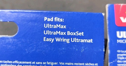 Vileda Ultramax Replacement Mop Head Microfibre cottonPads - Pack of 2 - Picture 3 of 7