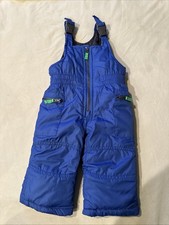 Carter  s 12 Months Snow Bibs Snowsuit Blue Baby Toddler Overalls