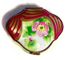 France Limoges Flower Limited Edition Signed Trinket Box Peint Main Limoge — photo 2
