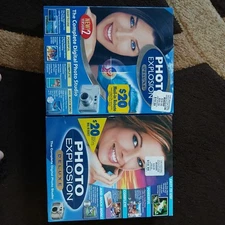 2 SEALED Photo Explosion Deluxe 2.0 - PC - Digital Photo Studio Deluxe 4-CDs 
