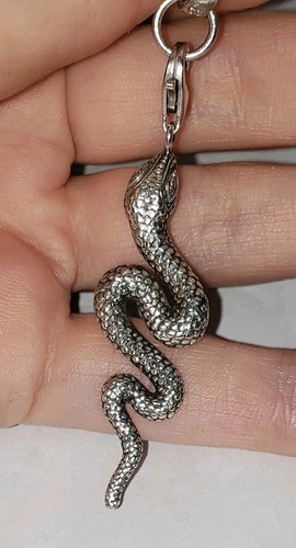 Genuino Thomas Sabo Vintage Rebel at Heart Plata 925 Serpiente Colgante PVP £128 Raro - Imagen 9 de 16