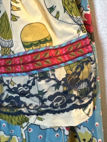 Matilda Jane Paint By Numbers Floral Dot Hot Air Balloon Apron Dress Girl Size 6 - Picture 3 of 7