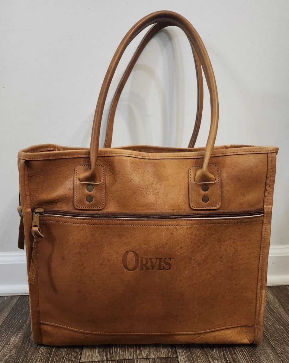 Orvis オービス USA レザー トートバッグ ハンドバッグ ブラウン Orvis