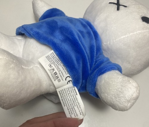 Singing Talking Miffy Nick Jr White Bunny Rabbit Plush 12” Blue Shirt VIDEO - Picture 3 of 8