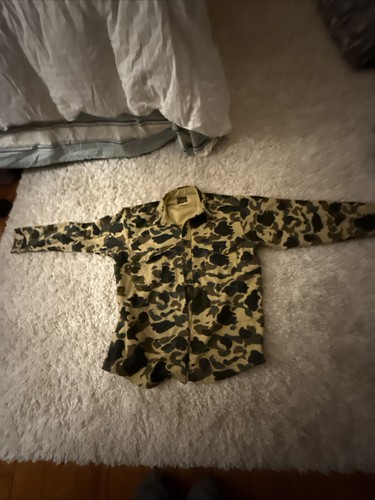 vintage men’s xl button up deer skin camouflage shirt made in usa - Picture 1 of 9