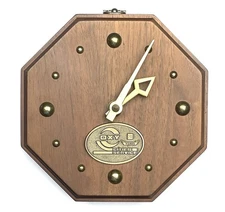 Vintage OXY Cities Service Oil & Gas 20 Years Commemorative Wood Wall Clock