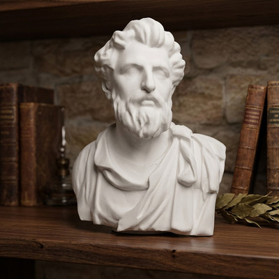 Marcus Aurelius Büste Skulptur Modellbüste Skulptur, Bürodeko Römer Kaiser