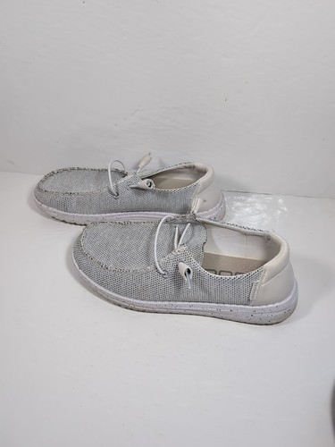Size 7 - Women’s Hey Dude Wendy "Sock Stone White" Slip On Loafers!! - Picture 3 of 9