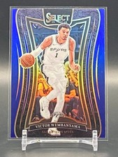 2024-25 Panini Select Victor Wembanyama Mezzanine Silver Blue #309 Spurs