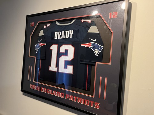 New England Patriots Tom Brady Jersey Framed, Tom Brady  Framed Nike Football