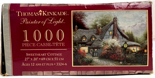EDIZIONE LIMITATA Kinkade SWEETHEART COTTAGE Festeggia 10 anni di puzzle Ceaco2006 - Foto 8 di 12
