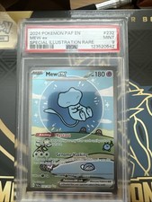 2024 Paldean Fates Bubble Mew EX Special Illustration Rare #232 PSA 9