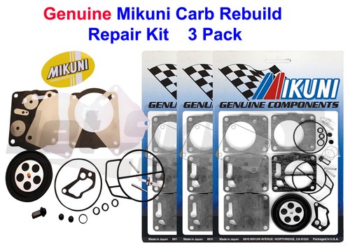 3 Pack Genuine Mikuni Carb Carburetor Rebuild Kit Yamaha GP XL SUV 1200 - Picture 1 of 1