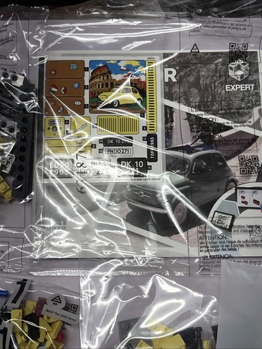 LEGO Creator Expert GELB Fiat 500 Set 10271 ~ OHNE KARTON ~ NEU VERSIEGELTE TÜTEN - Bild 5 von 6