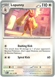 Pokemon - Lopunny 108/132 - Common - Mega Evolution - New