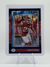 2024 Panini Donruss Optic - Rated Rookie Jaden Hicks #237 Purple Shock (RC)