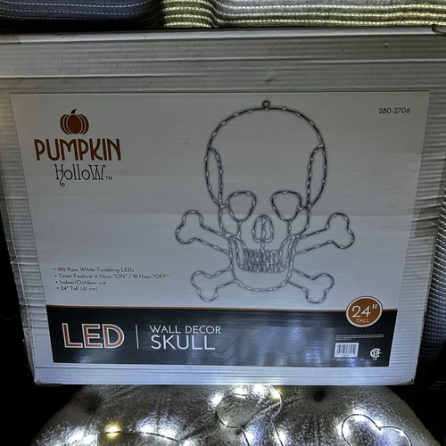 Pumpkin hollow 24” LED Skull And Bones - Picture 3 of 7