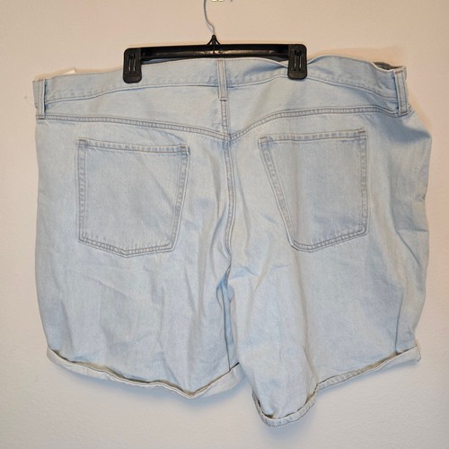 Old Navy High-Waisted Slouchy Straight White-Wash Cut-Off Jean Shorts Size 26 - Picture 5 of 5