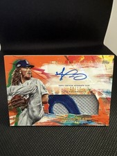 2020 Topps Inception Dustin May Rookie Patch Auto RC Orange 10/10 Dodgers 1/1 !