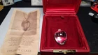 Steuben Crystal Strawberry Replacement Pendant Fruit w/ Box No Gold Mount