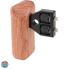 DSLR Wood Wooden Handle Grip Mount Support for DV Video Cage Rig Left Hand - ...