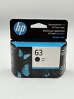 HP 63 Czarny oryginalny wkład atramentowy, F6U62AN Nowy zapieczętowany Exp 11/2023