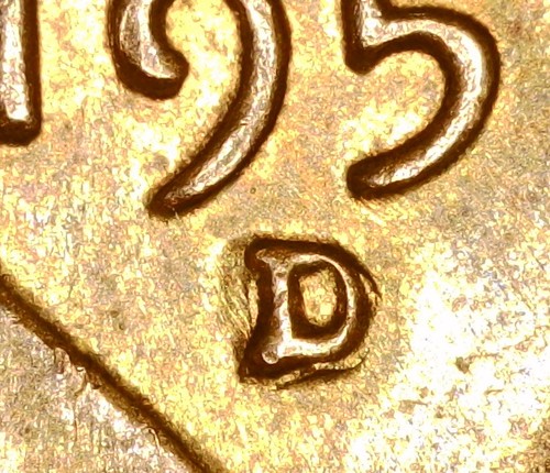 1959-D LINCOLN CENT RPM - 001 - D/D - Scarce RPM Error