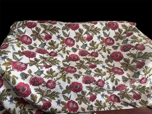 Les Papillons Kenar Home Vibrant Floral Butterfly Print Quilt Coverlet Boho - Picture 5 of 7