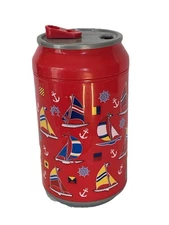 Cool Gear Red Jumbo  Sailing  Reusable Insulated Cooler "Can" Travel Mug 33 oz