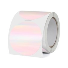Thermal Labels Holographic 2 Inch Vinyl Printer Stickers 300 PCS 2 Inch Circle