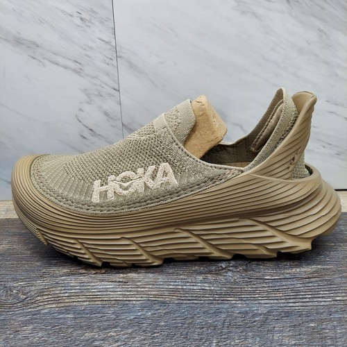 Hoka One U Restore TC Low Dune Oxford Tan 1134532 DOTN Slip-On Men's Size 8 - Picture 12 of 14