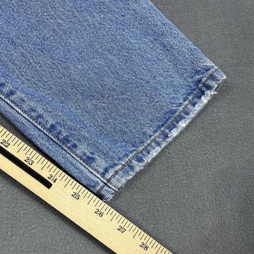 Levis 501 Jeans Mens 28 Blue Denim Button Fly Medium Wash Waterless 28x26 - Picture 13 of 14