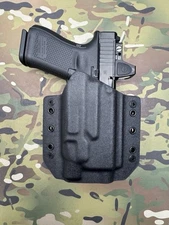 Black Kydex Light Bearing Holster for Glock 19 GEN5 Streamlight TLR-7 HL-X