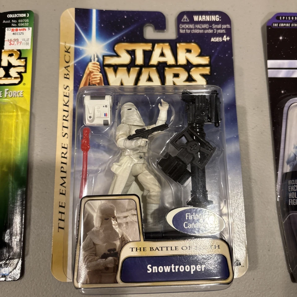 雪地兵,AT-AT 发球杆,领带飞行员 - 星球大战陆军建造者批量:肯纳孩之宝 — 第 3/4 张图片