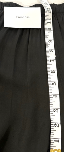 DONNI. Pantalón The Satiny Simple Mujer L Pierna Ancha Negro Pullover Cintura Elástica - Imagen 11 de 12