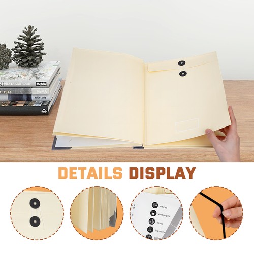 Ordner A4 Aktenordner Ordnungsmappe A4 Dokumententasche Mappe Organizer (Beige) - Bild 2 von 24