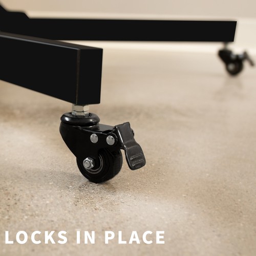 VIVO Dual TV Cart Mount for LCD LED Plasma Flat Panel | Fits 32" to 65" Screens - Picture 4 of 8